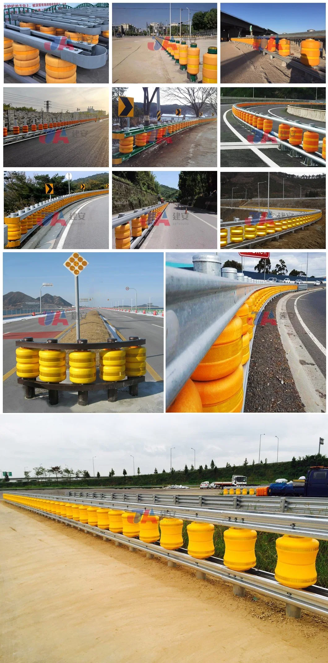 Highway Traffic Safety Anti-Collision Roller Barrier for Sale